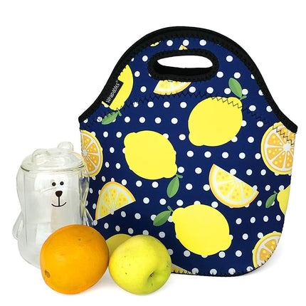 Wrapables® Insulated Neoprene Lunch Bag, Lemons