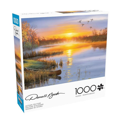 Buffalo Games - Darrell Bush - Solitude d'Automne - Puzzle de 1000 pièces pour adultes - Un défi parfait pour les soirées jeux - Taille finale : 67,9 cm x 50,2 cm