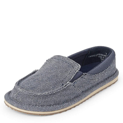 The Children's Place Unisex-Child Slip on Loafers Slipper blue Size: 7 Infant