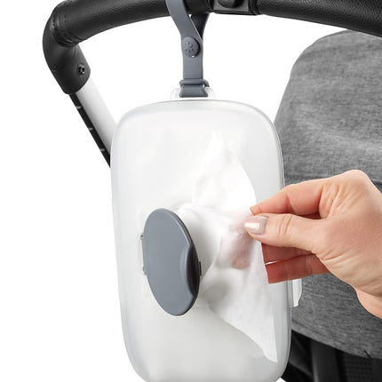 Skip Hop Grab Go Snug Seal Wipes Case, Grey, 1 Count