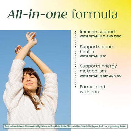 MegaFood Women's One Daily Multivitamin - For Immune Support, Energy Metabolism & Bone Health - Non-GMO, Vegetarian, Gluten-Free - 30 Tablets (30 Servings)