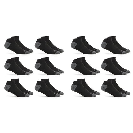 Fruit of the Loom Men's Dual Defense No Show Socks