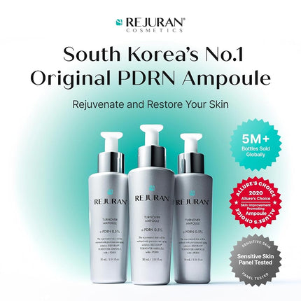 Rejuran® Healer Turnover Ampoule – Powerful Anti Aging Face and Neck Serum with c-PDRN®, Hyaluronic Acid