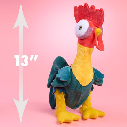 Just Play Moana 27,9 cm Hei Hei Feature Small Plush with Sounds and Dancing, Stuffed Animal, Pretend Play, Toy for Kids, Girls, Boys, Ages 3