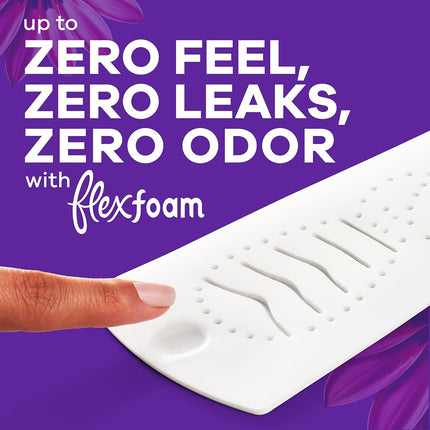 Always Radiant Feminine Pads for Women, Flexfoam Pads with Wings, Size 5, Extra Heavy Overnight Absorbency, Lightly Scented, 54 Count (3 Packs of 18)