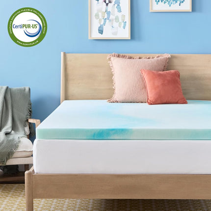 Linenspa Gel Swirl Memory Foam Topper, Twin XL