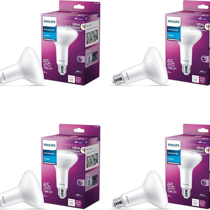 PHILIPS LED 65W BR30 4-Pack Ultra Definition Dayli