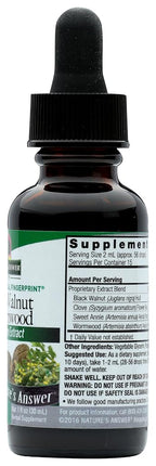 Nature's Answer Black Walnut and Wormwood Complex 2000 mg, 1 oz - Alcohol-Free Extract - Promotes Overall Well-being and Gut Function - Vegan, Non-GMO, Gluten Free