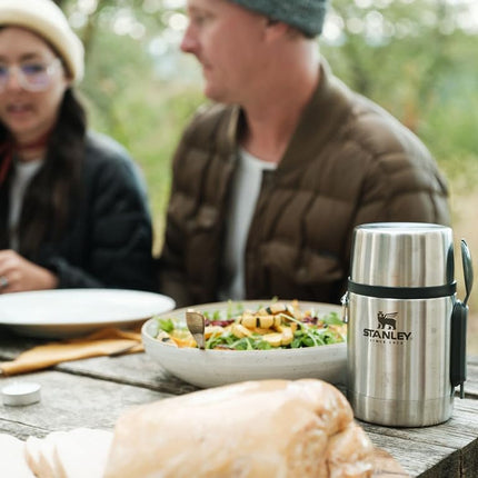 Stanley Classic Legendary Vacuum Insulated Food Jar 18 oz – Stainless Steel, Naturally BPA-Free Container – Keeps Food/Liquid Hot or Cold for 12 Hours – Leak Resistant, Easy Clean
