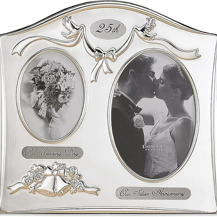Lawrence Frames Satin Silver and Brass Plated 2 Op