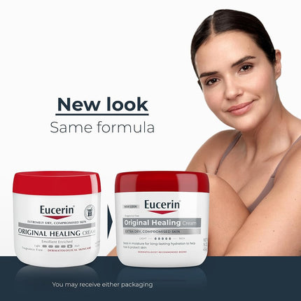 Eucerin Original Healing Cream, Emollient Enriched, 2 x 16 OZ