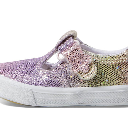 Keds Girl's Daphne (Toddler/Little Kid) Sneaker, Pastel Ombre Glitter, 5 Toddler