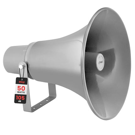 Pyle Outdoor PA Horn Speaker - 50 Watt Weatherproo