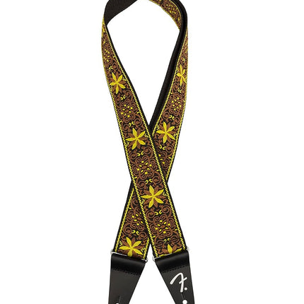 Fender Pasadena Woven Guitar Strap - Yellow Wallflower