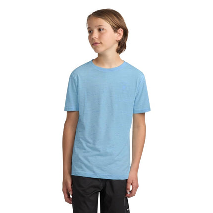 T-shirt Hurley basique doux pour garçon Cloud Slub, Bleu glacial, Petit