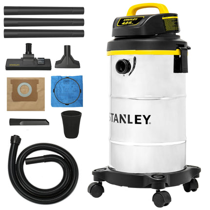 Stanley Wet/Dry Hanging Vacuum, 4.5 Gallon, 4 Hors