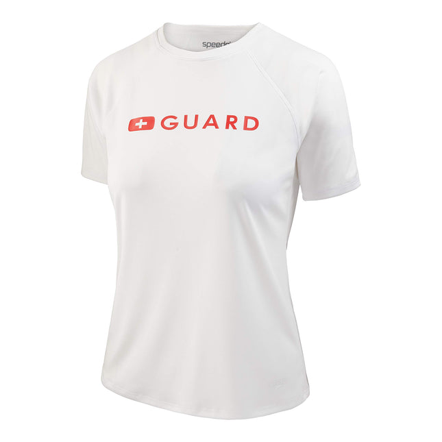 Speedo Women's Guard Uv Swim Shirt Short Sleeve Ra