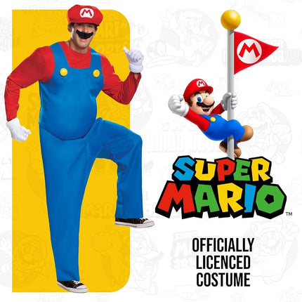 Super Mario Bros DIS10775T Deluxe Costume, Men, Medium