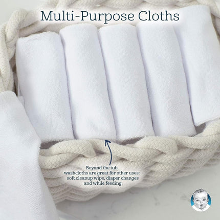 Gerber 6 Count Washcloth, White