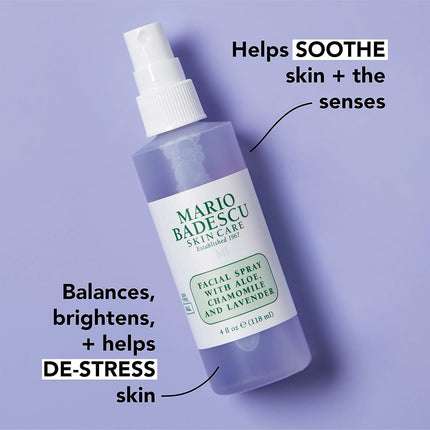 Mario Badescu Rociador Facial con Aloe, Manzanilla y Lavanda PAQUETE DE 2