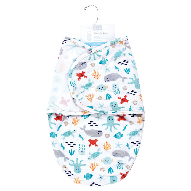 Hudson Baby Gigoteuse en fausse fourrure pour bébé garçon, motifs marins, 0-3 mois