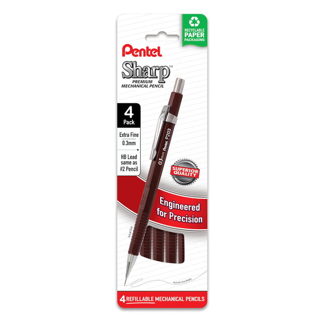 Pentel Sharp Mechanical Pencil, (0.3mm), Extra Fin