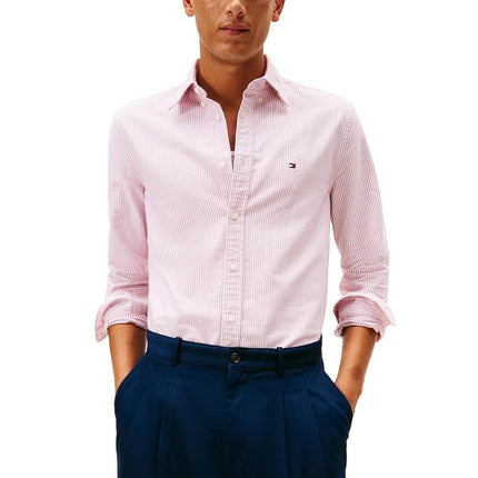 Tommy Hilfiger Men's Heritage Oxford Stripe Regula