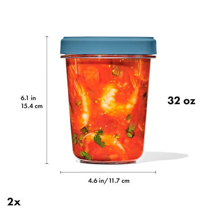 OXO Good Grips Twist & Stack Container, 900 mL , 2-Pack