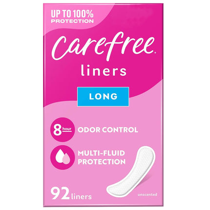 Carefree Acti-Fresh Ultra-Thin Panty Liners, Long 