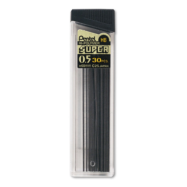 Pentel C25-HB Super Hi-Polymer Lead Refill, 0.5mm 