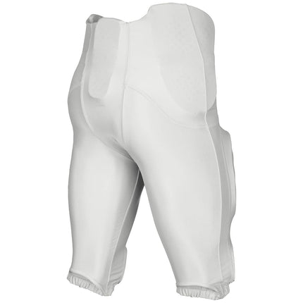 CHAMPRO Boys' Bootleg 2 Integrated Youth Football Pants with Built-in Pads White