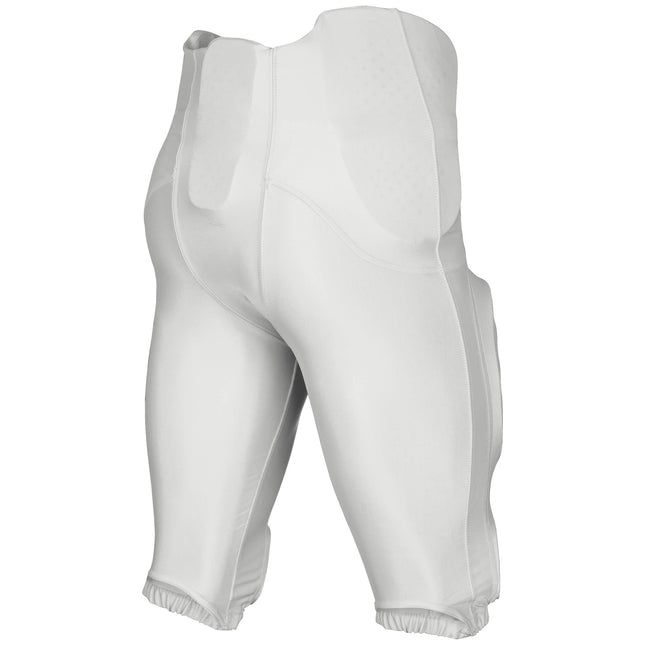 CHAMPRO Boys' Bootleg 2 Integrated Youth Football Pants with Built-in Pads White