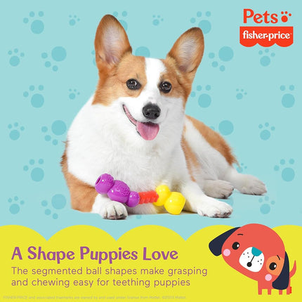 Fisher-Price for Pets Key-9 Teething Ring for Puppies | Dog Chew Toy for Puppies, Puppy Teething Toy, Puppy Teether | Puppy Toys, Cute Puppy Gift Toys
