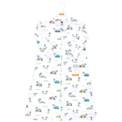 Hudson Baby Unisex Baby Long Sleeve Cotton Jersey Sleeping Bag, Sack, Blanket, Surfer Dude, 18-24 Months
