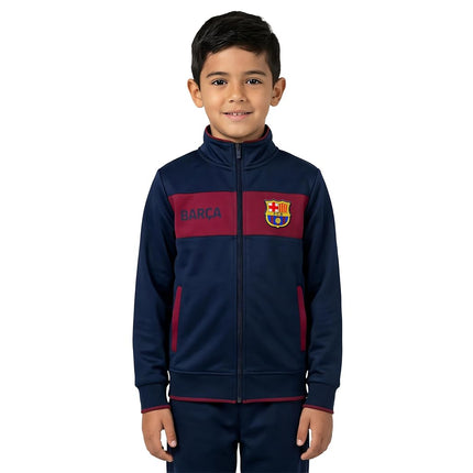 Icon Sports UEFA Champions League – Veste de survêtement décontractée officielle à fermeture éclair intégrale pour garçon, Top jeune club de football mondial