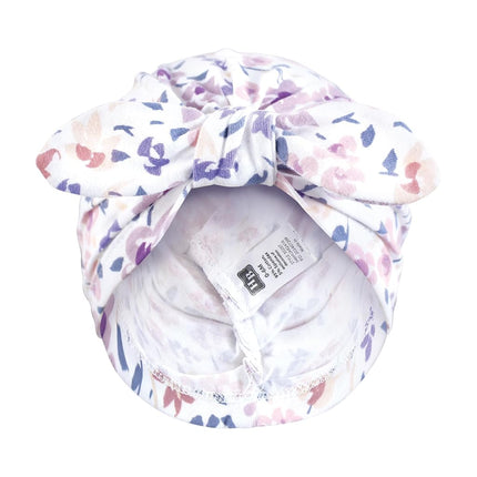 Hudson Baby Bandeaux en coton Turban pour bébés filles, 0-24 mois, motif floral moderne, 0-24 mois