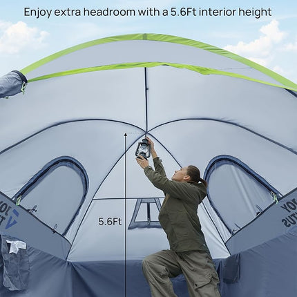 JOYTUTUS Pickup Truck Tent Waterproof PU2000mm Double Layer for 2Person Portable Truck Bed Tent 5.5'-6' Camping Preferred