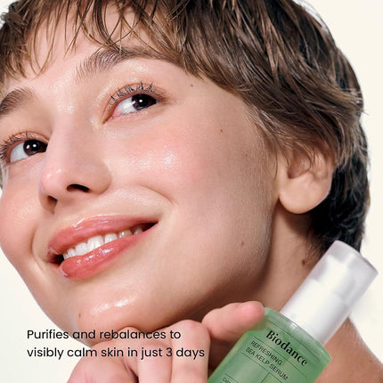BIODANCE Refreshing Sea Kelp Serum, Oil & Sebum Control, Soothing, Calming Serum for Oily & Combination, Sensitive Skin, Korean Skin Care | 1.01 fl.oz x 1 ea