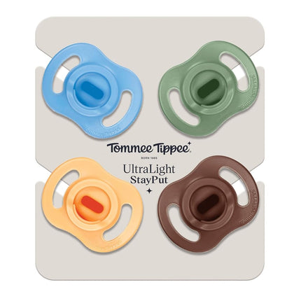 Tommee Tippee Ultra-Light StayPut Dummy 18-36m Silicone Pack of 4