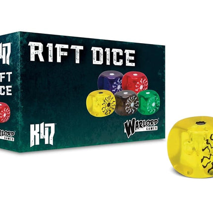 Konflikt '47 Rift Dice by Warlord Games (Yellow)