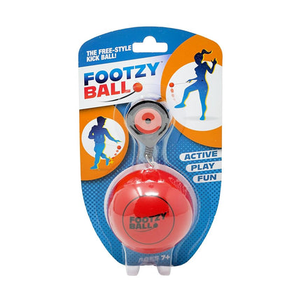 FootzyBall Bouncy Fidget String Football | Kid Teen Adult Active Play Kick Solo Practice Training Workout | Adjustable Stress and Anxiety Relief | Special Needs Sport Toys | by Blue Orange Games