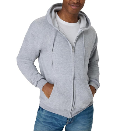 Hanes Men's P180 athletic hoodies, Light Steel, M 