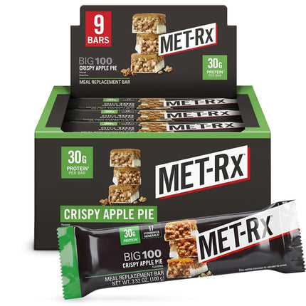 Met-RX Big 100 Colossal Bars, Apple Pie, 9-Piece