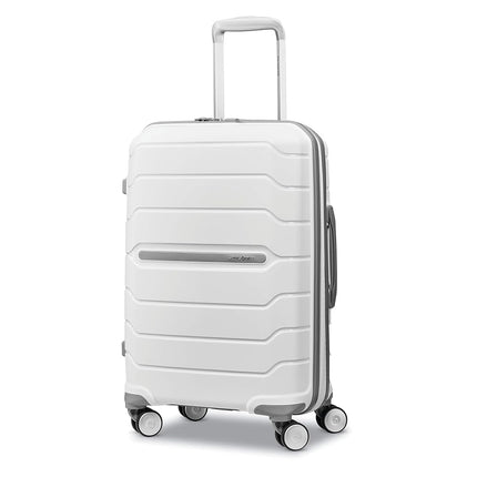 Samsonite Freeform Hardside Expandable with Double Spinner Wheels, White, Carry-On 21-Inch, Freeform Hardside Expandable with Double Spinner Wheels