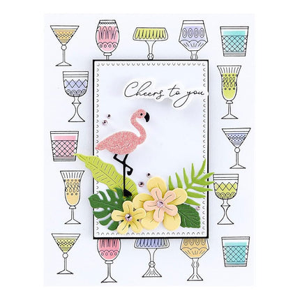 Spellbinders Etched Dies from Happy Hour-Perfect Touch Rectangles and Tag