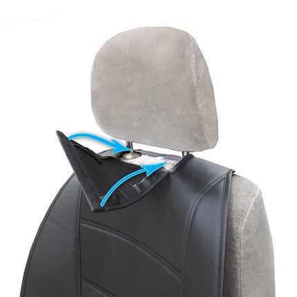 Platicolor 008628R25 Dodge Ram 3-Piece Deluxe Sideless Seat Cover - Gray Logo - 1 Ea