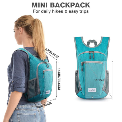 G4Free 10L Hiking Backpack Lightweight Packable Hiking Daypack Small Travel Outdoor Foldable Shoulder Bag(Dark Blue)