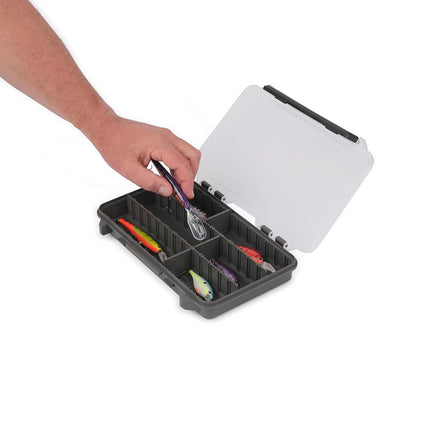 Plano StowAway 3600 Stow Tackle Box with Corrosion-Preventive Rustricor, 4-Pack, Single Latch Design, Transparent DuraView Lid, Stackable Storage for Fishing Bait, Lures and Gear
