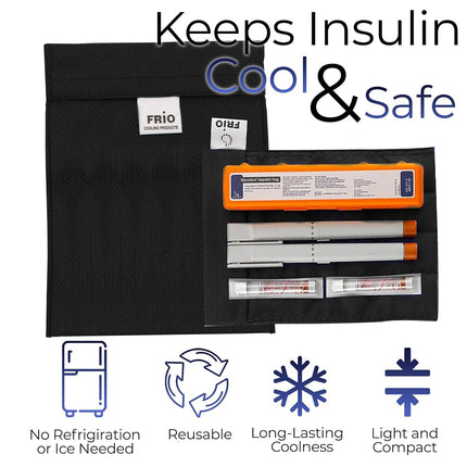 Frio Insulin Cooling Case Large Wallet, Black