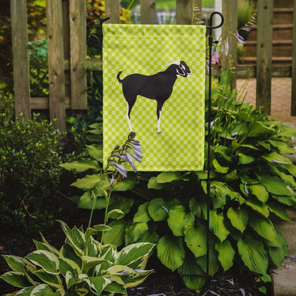 Caroline's Treasures BB7710GF Black Bengal Goat Green Flag Garden Size, Small, multicolor